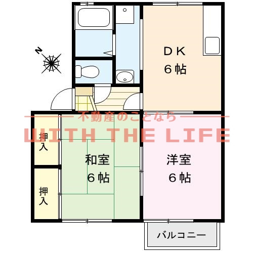 ベルコートMIKURA【10,000円キャッシュバック対象物件】の間取り|間取り図です