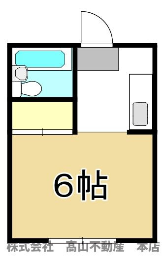 コーポしらいしAの間取り