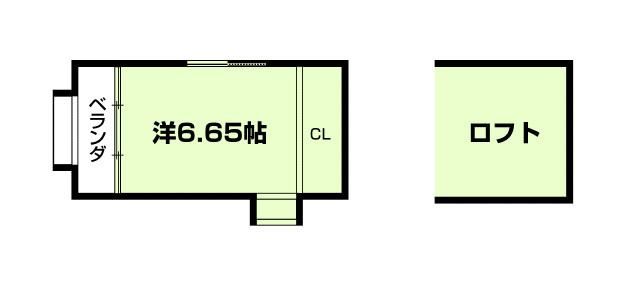 （シェアハウス）六重奏の間取り|代表的な間取りです。
