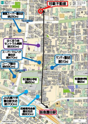 【地図】 | 2017年建築　尼崎市の一棟収益アパート
