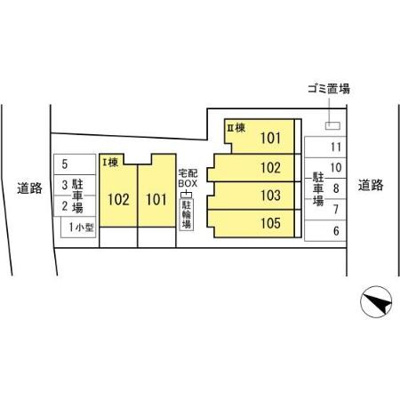 【区画図】 | WESTエヴ Ⅱ