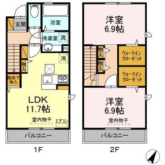 【間取り】 | WESTエヴ Ⅱ