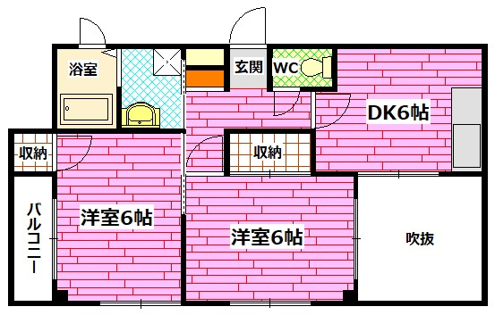 アーバンうえの第一ビルの間取り