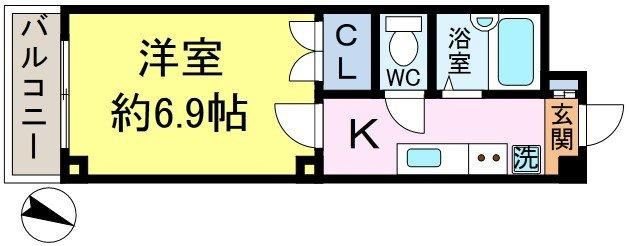 セナリオフラット新小岩の間取り