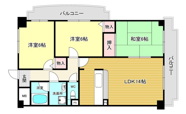 【間取り】 | ロイヤルシャトー門戸