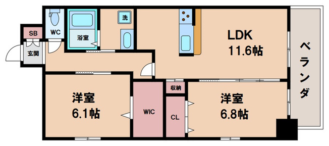 【間取り】 | サラベルナール夕陽丘