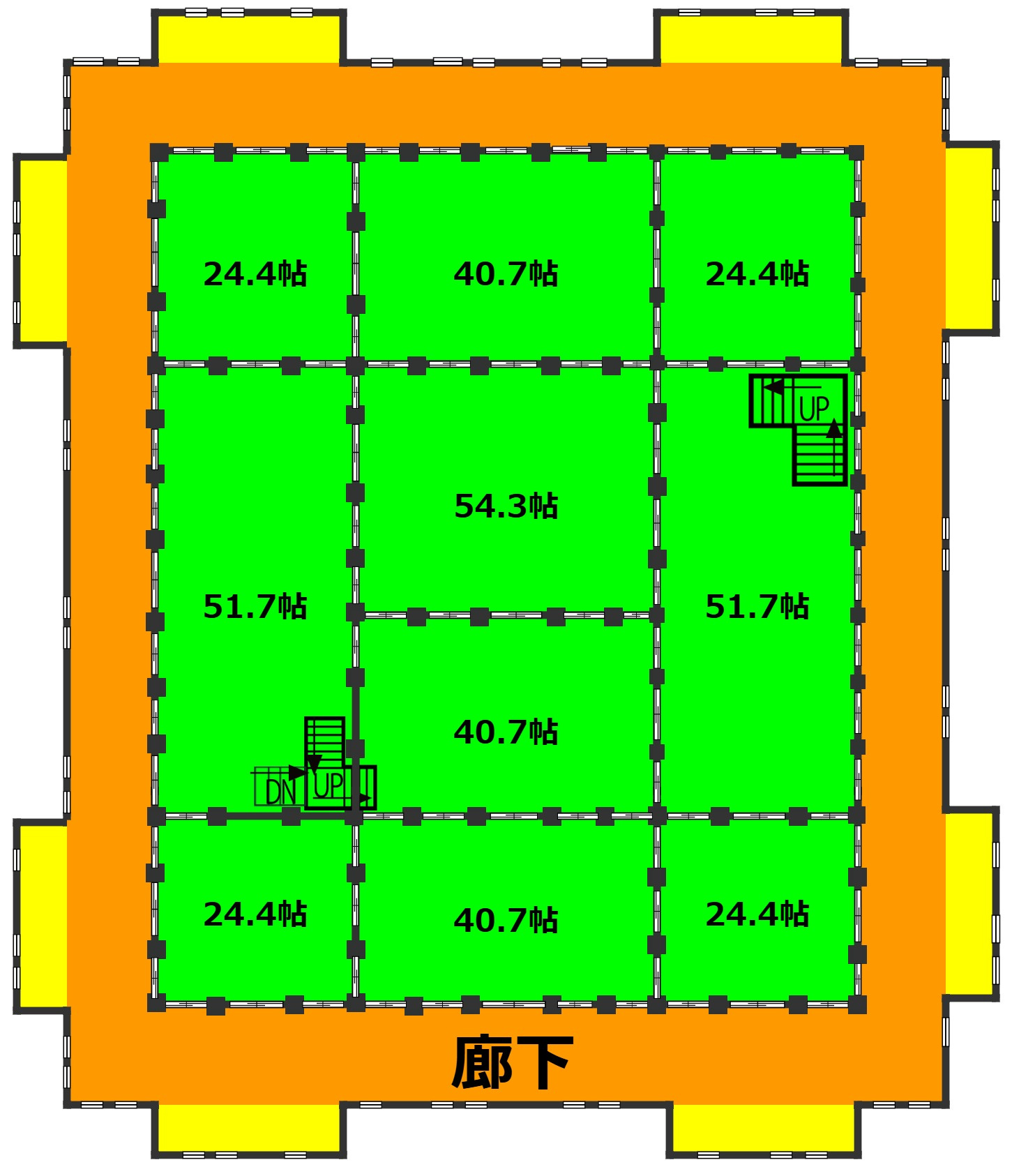 【※ご注意】こちらは冗談の紹介文です。実際には名古屋城には住めません！の間取り|2階