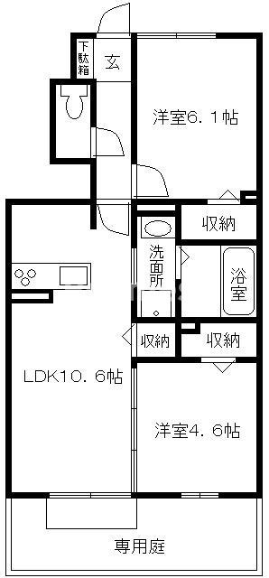 メゾン　ベルハープの間取り