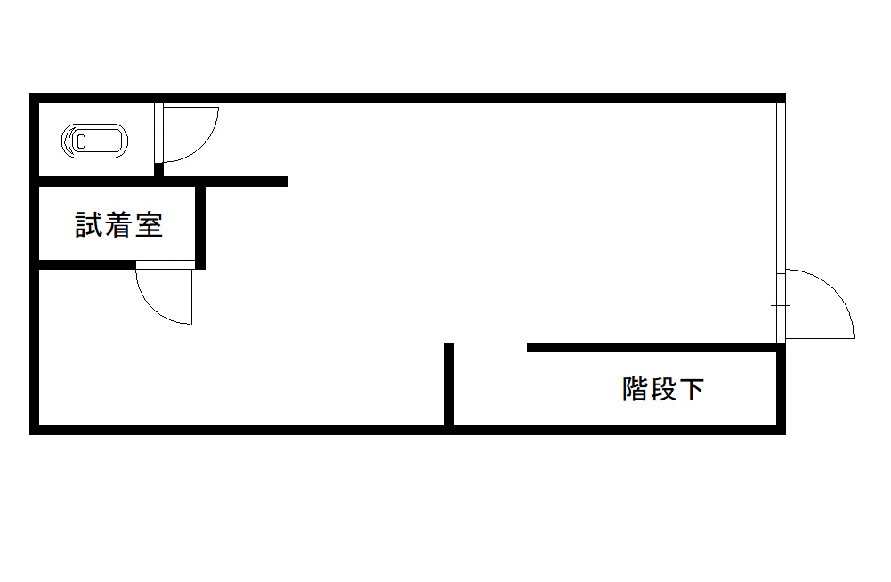 錦町山崎店舗Bの間取り