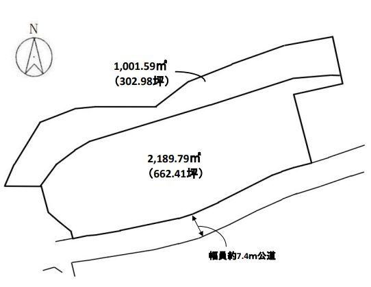 伊勢原市岡崎　売地の土地図