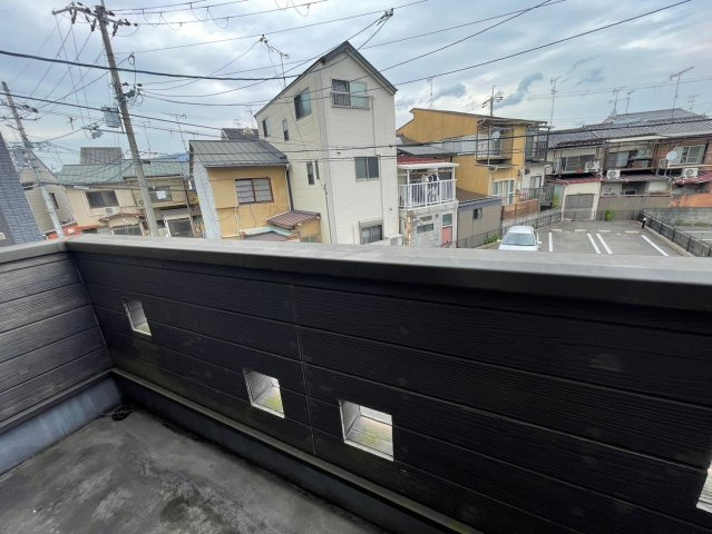 右・梅津罧原町の展望