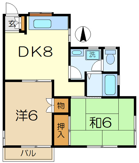 【間取り】 | メゾンド角田２