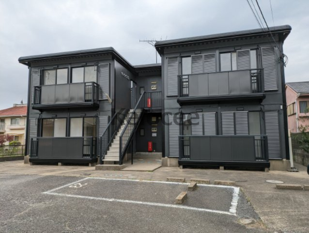 【外観】 | 取手市寺田アパート　DE棟　2棟一括 | D棟外観　2024年4月　外装リフォーム実施！