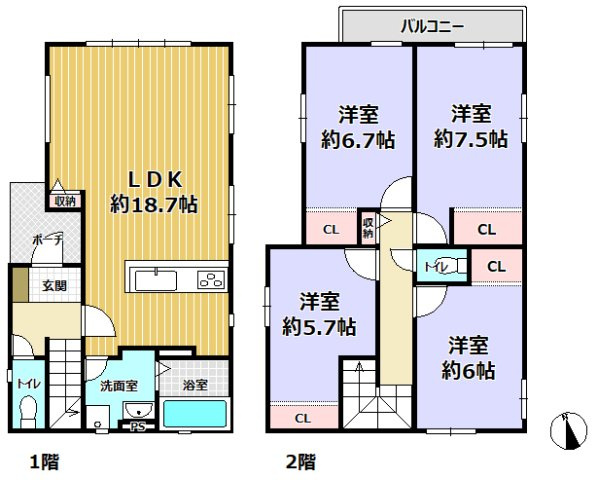 三田市三田町　新築戸建　１号棟