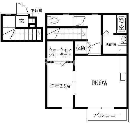 コンフォート新野辺の間取り