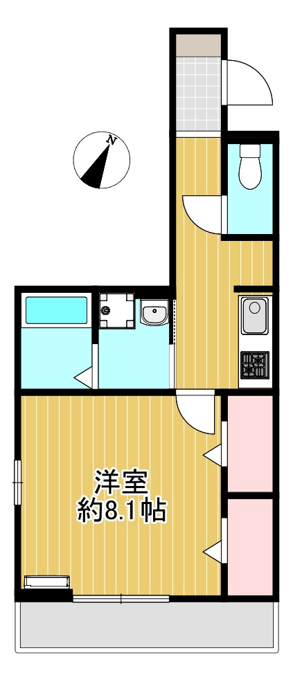 Tスクエア越ヶ谷の間取り