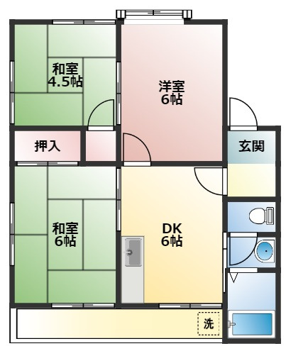 コーポサンライズの間取り