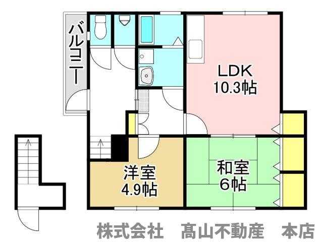稲元滝口邸・南の間取り