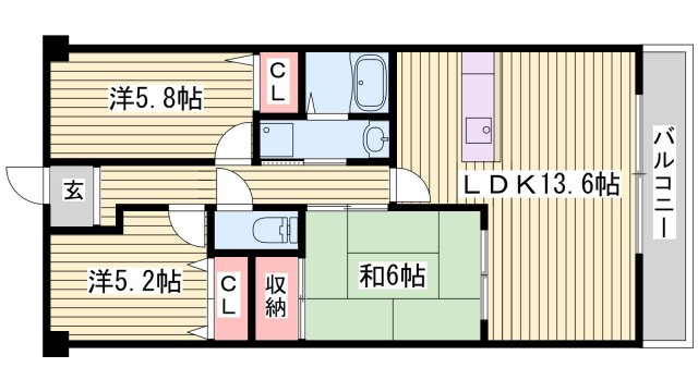 パストラル青山の間取り