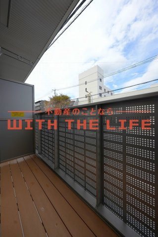 グランデシェチオ千本杉Ⅱ【キャッシュバック対象物件】のバルコニー|落ち着いた時間を過ごせるバルコニーです
