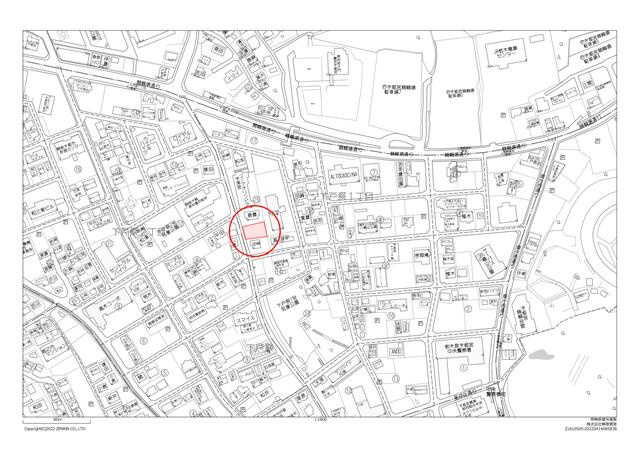宇都宮市下戸祭１丁目　659㎡　売地の地図