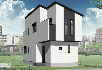 【外観パース】 | MIRASUMO緑区曽根225II②全2棟＜新築一戸建て仲介手数料無料＞ | 外観パースです