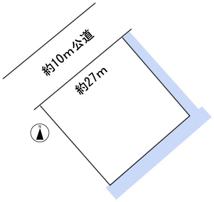５４９５７　岐阜市中鶉土地の区画図
