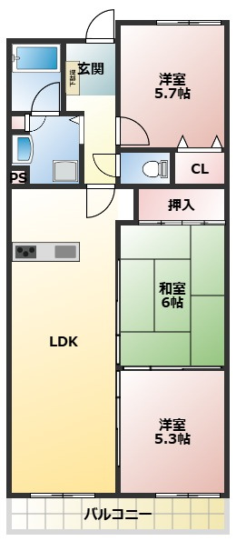 サンコート有松の間取り