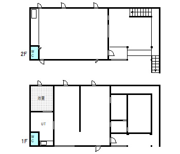 東境町　貸テナントの間取り