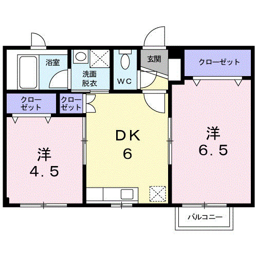 タートルビレッジⅢの間取り