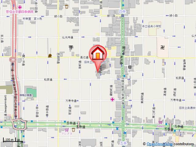 シティコート室町の地図
