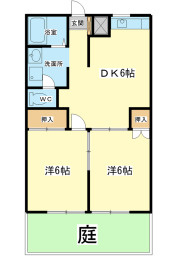 フラッツ東今宿Wの間取り