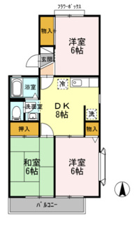 【間取り】 | セジュールU