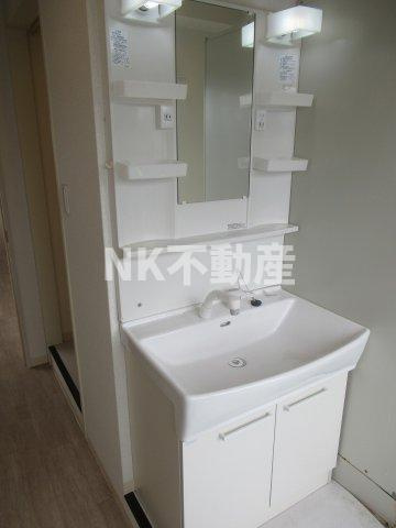 【洗面所】 | Casa下小阪（河内小阪賃貸） | 広い洗面スペース