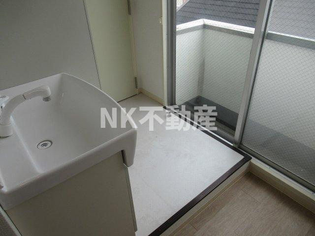 【洗面所】 | Casa下小阪（河内小阪賃貸） | 広い洗面スペース