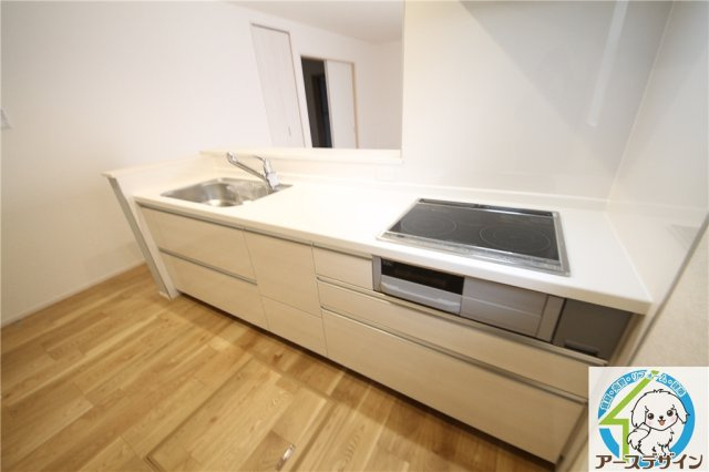 加古郡播磨町南大中１丁目の新築一戸建のキッチン|コンパクトなキッチンで掃除もラクラク