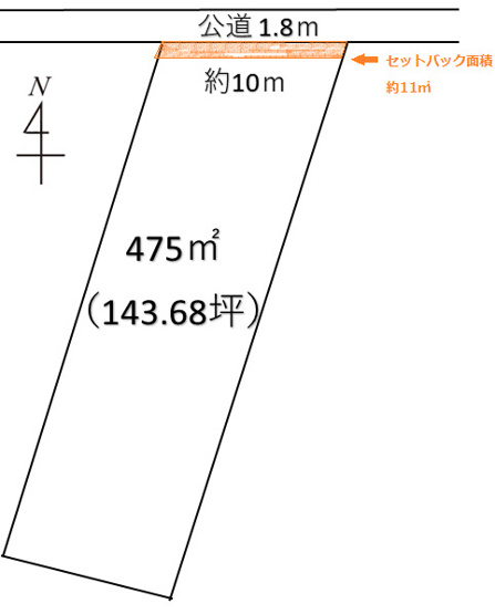 【土地図】 | 熊谷市西別府 480万 土地