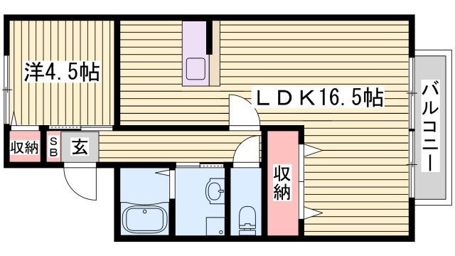 タデノハイツの間取り