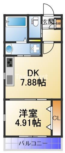 【間取り】 | ブランノワール鴫野