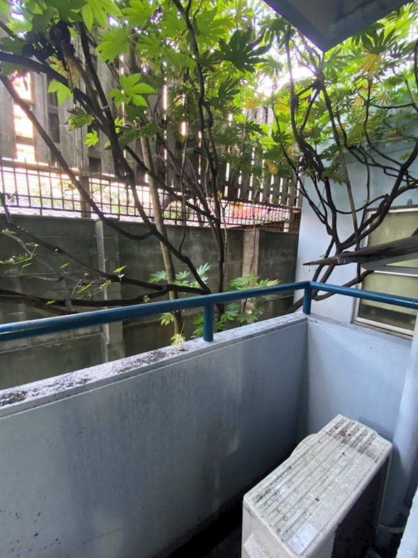 ジュネス一条のバルコニー