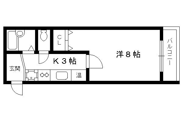 西陣の中の間取り|【代表的な間取りです】