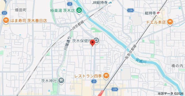 ステラガーデン茨木の地図