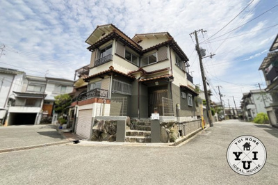 【外観】 | 八幡市橋本尻江　中古戸建 | 京阪『石清水八幡宮駅』徒歩14分。京阪『石清水八幡宮駅』の近くには『ケーブル八幡宮口駅』があり乗車3分、下車徒歩5分で観光地《石清水八幡宮》に到着します。