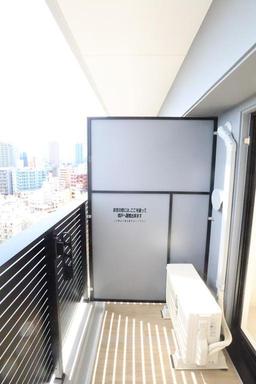 大阪市都島区都島北通１丁目の賃貸マンションのバルコニー