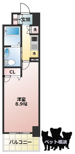 レジデンス京橋スクエア(旧ルクレ京橋)の間取り