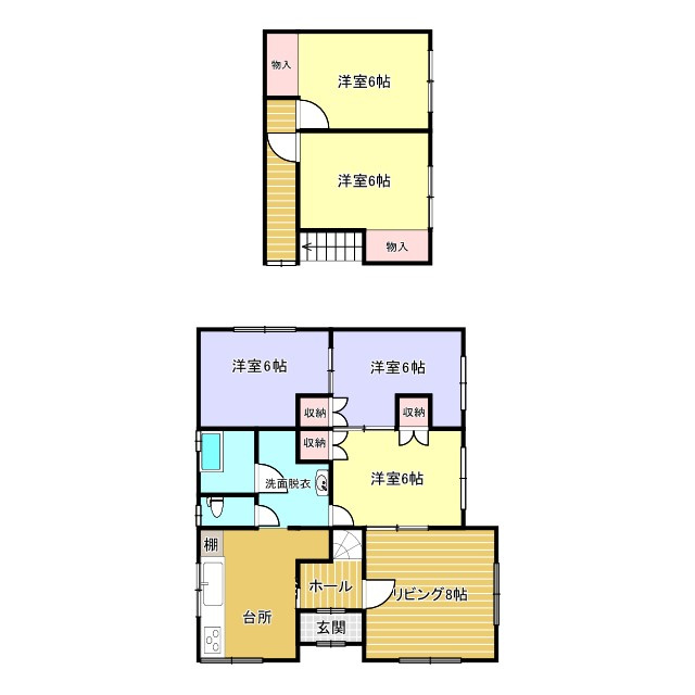 網走市台町2丁目戸建の間取り