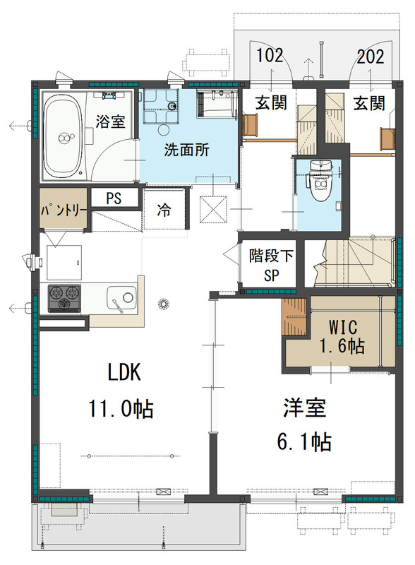 MResidenceの間取り