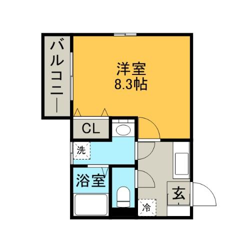 リブレア津福本町A棟の間取り