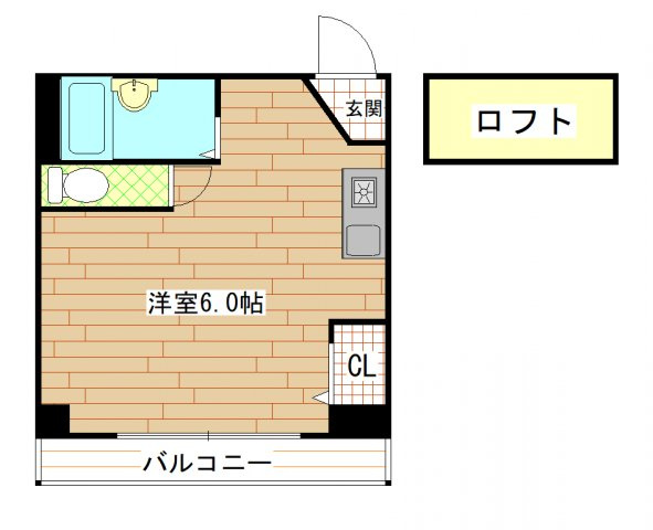 ＥＳＴ横沼　(近大　一人暮らし)の間取り