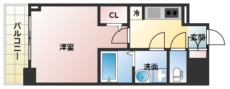 S-RESIDENCE江坂Libleの間取り